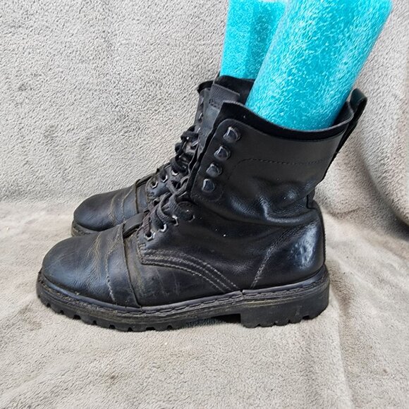 Dr Martens Shoes Mens Size 10 Womens Size 11 Black Leather Combat Boots *Read* main image 8
